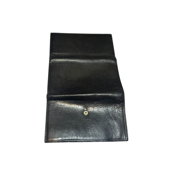Gardini Black Italian Leather Tri-Fold Wallet - Picture 6 of 11